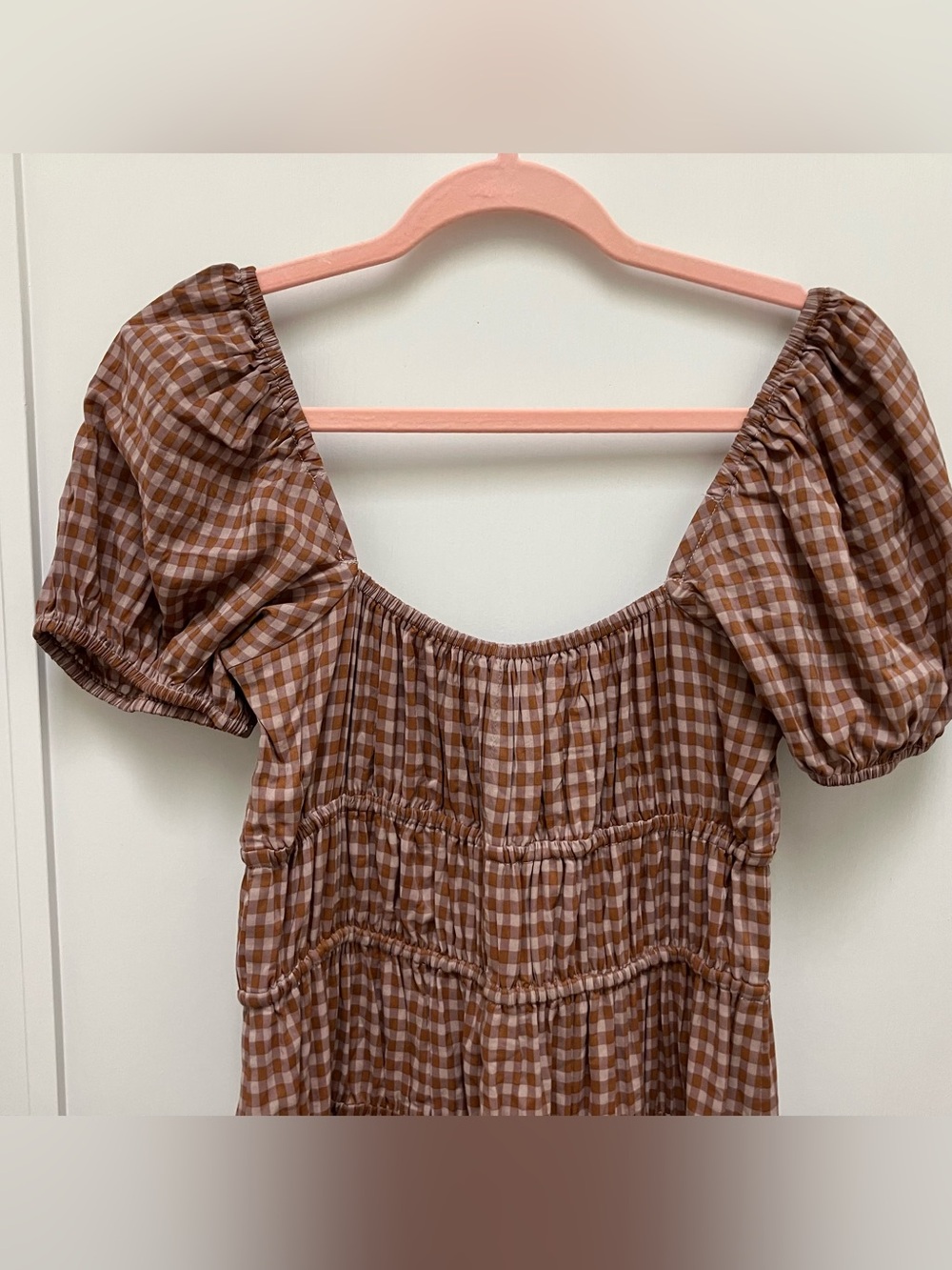 Reformation Rhett Midi Dress in Audrie Check - Size 4 - Picture 8 of 13